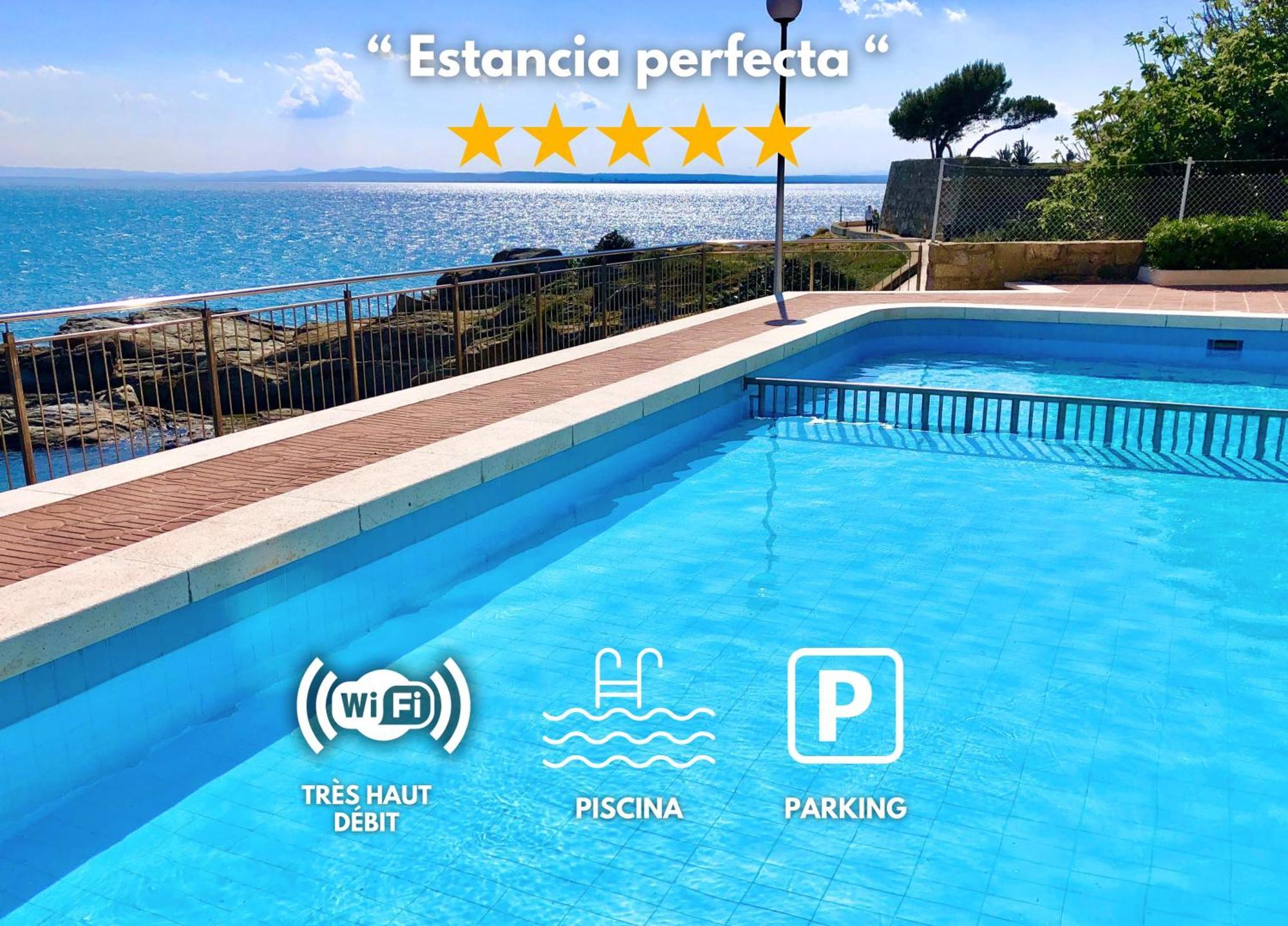 Magnifique Appartement En Front De Mer, Caneylles Roses Dış mekan fotoğraf